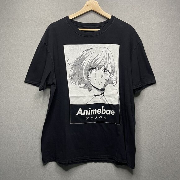 Animebae Sad Girl T-Shirt XL - Picture 1 of 5